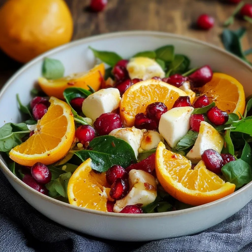 Winterlicher Feldsalat mit Granatapfel und Orangen