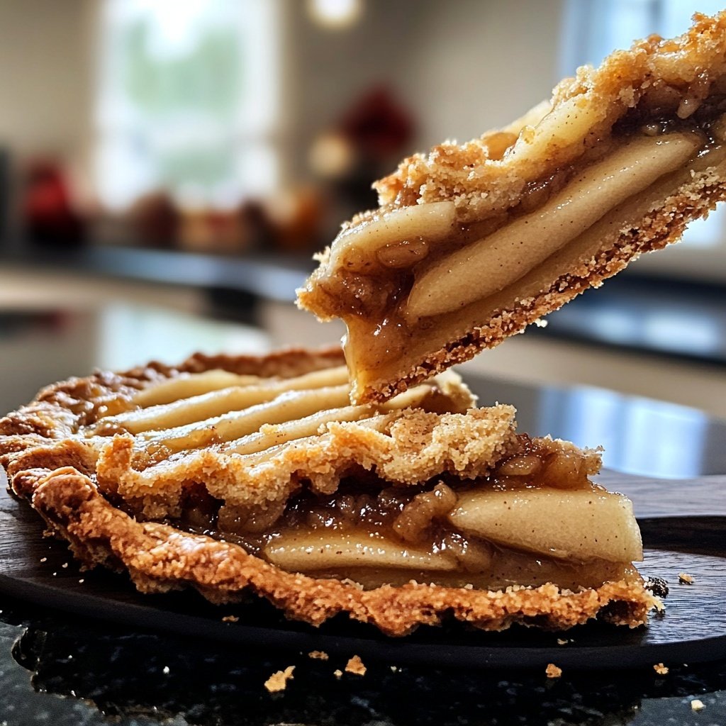 Weihnachtliche Birnentorte