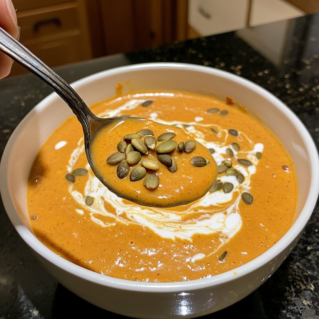 Kürbissuppe cremig vegan