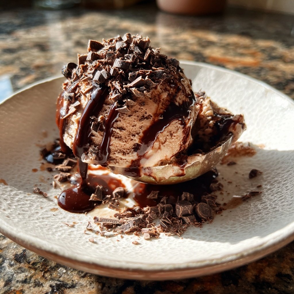 Schokoladen Eis Mit Kakao