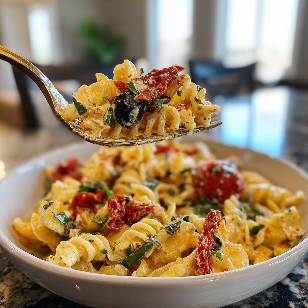 Mediterraner Nudelsalat Cremig