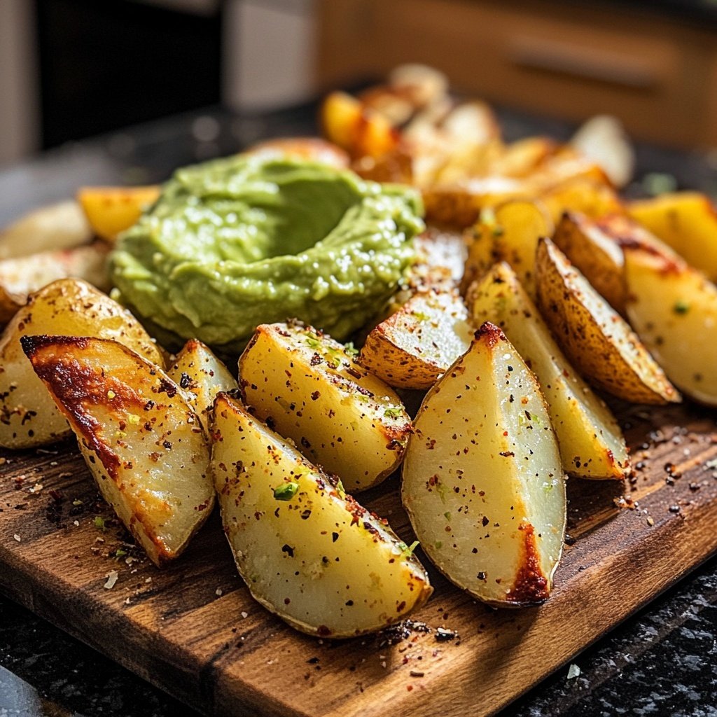 Ofenkartoffeln mit Avocado-Dip