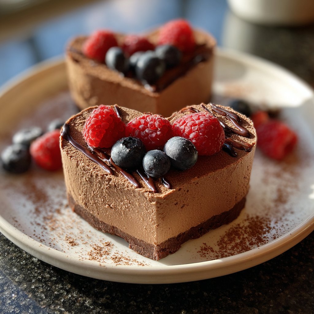 Valentinstag Dessert ohne Zucker