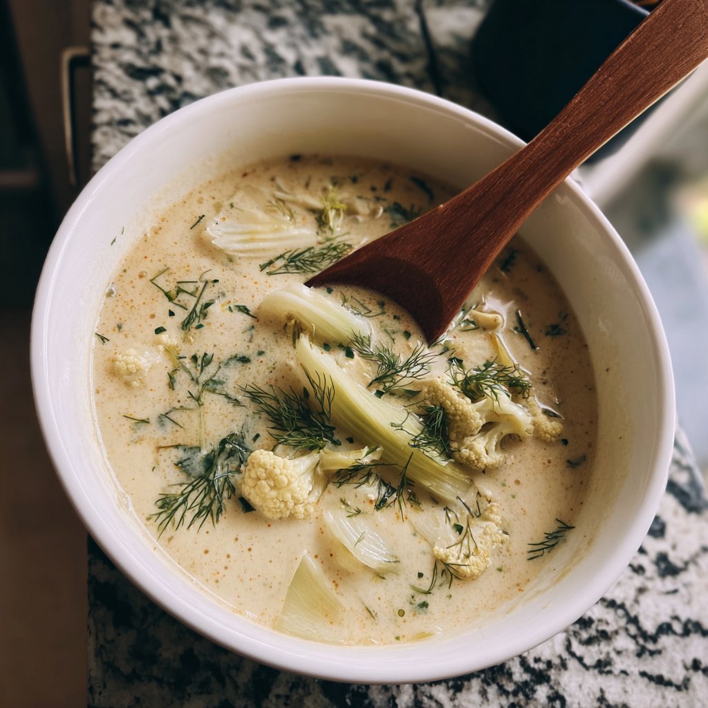 Blumenkohlsuppe mit Fenchel