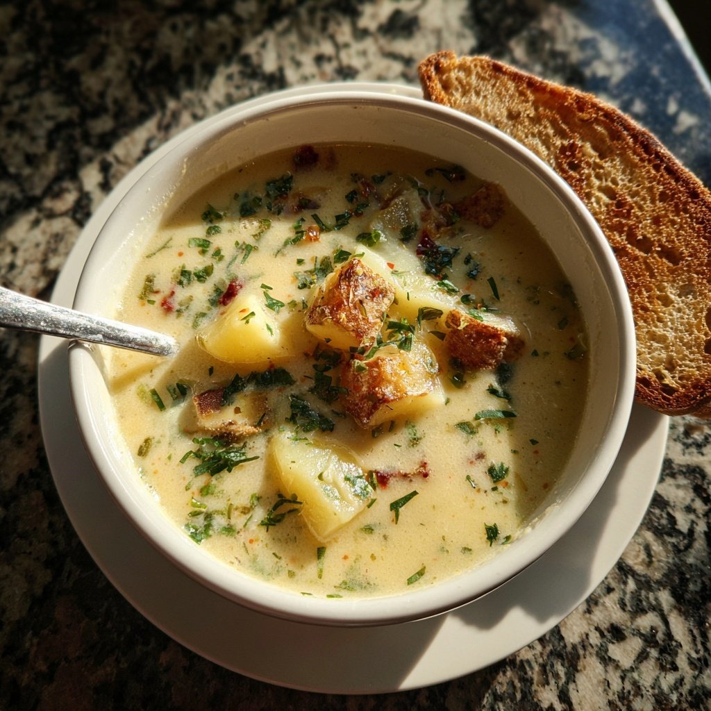 Blumenkohlsuppe mit Kartoffeln