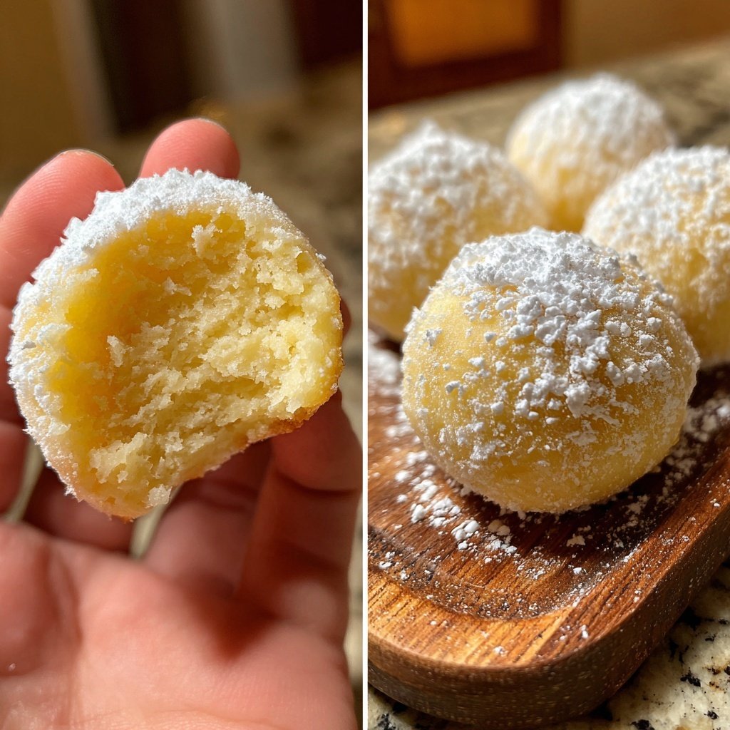 Quarkbällchen aus dem Backofen