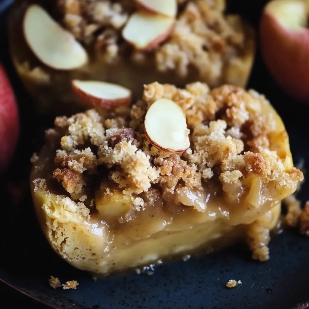 Bratapfel mit Streusel