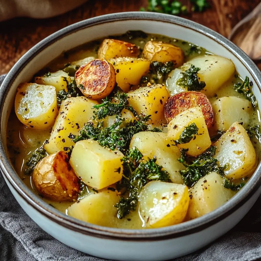 Deftiger Grünkohl mit Mettenden und Kartoffeln
