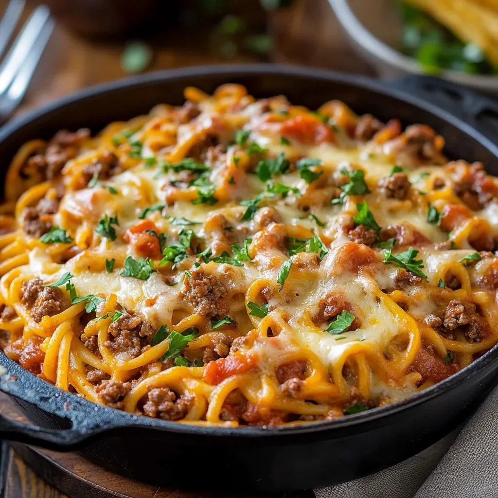 Käse-Taco-Nudel-Auflauf