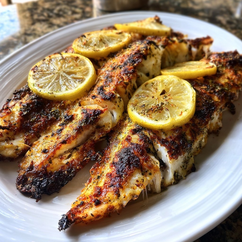 Gesund & Leicht Zitronen-Gegrillter Fisch