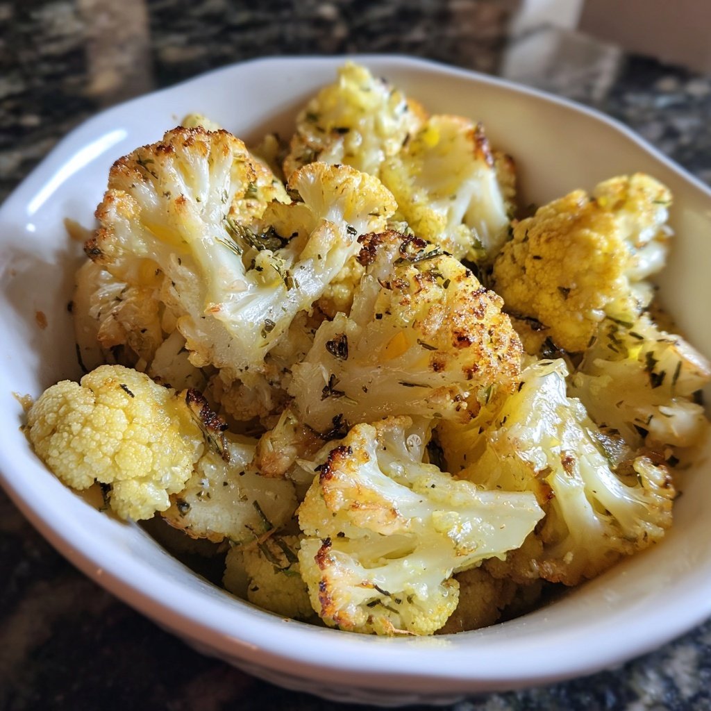 Blumenkohl mit Knoblauchbutter