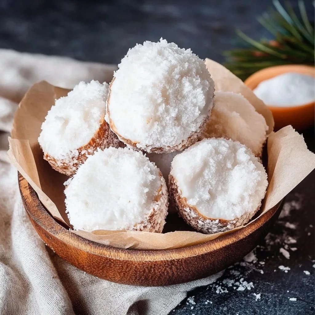 Schneebälle mit Kokos