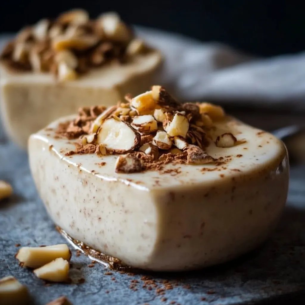 Zimtparfait mit Mandelkrokant