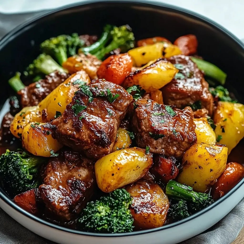 Rindfleisch-Pfannengericht mit Gemüse