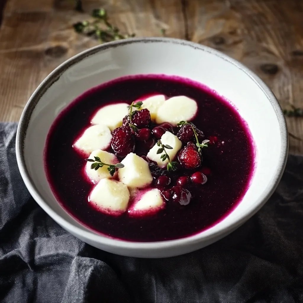 Norddeutsche Fliederbeersuppe
