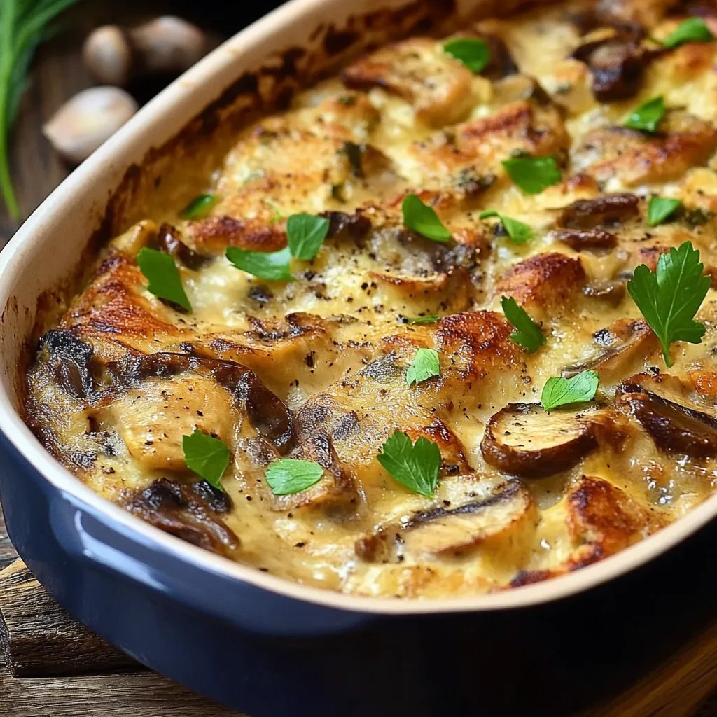 Schnitzel-Gratin mit Curry und Champignons